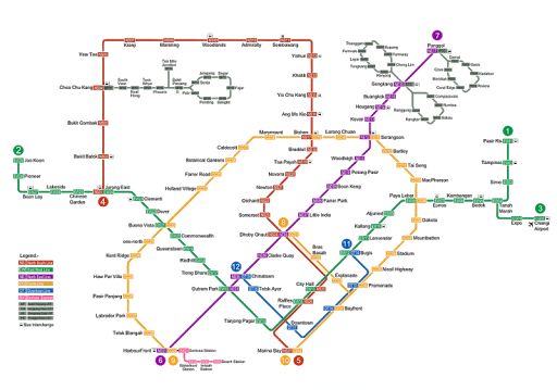Singapore Train Map