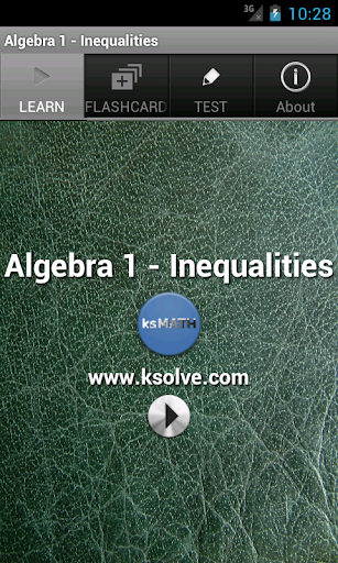 Algebra 1 - INEQUALITIES