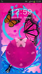 Motýli Theme GO Locker poster 5