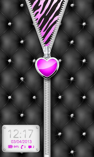 Purple♥Heart Zipper♥Lockscreen