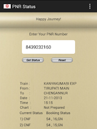 PNR Status Enquiry by Aspire Apps India poster 4