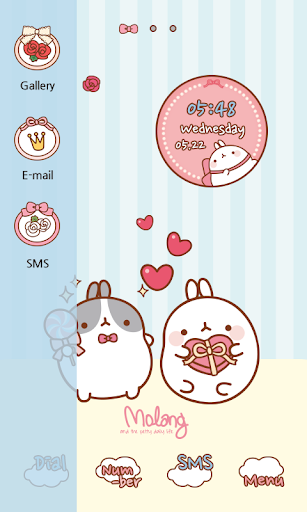 【免費娛樂App】CUKI Themes Molang and present-APP點子