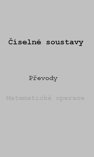 Číselné soustavy - testy