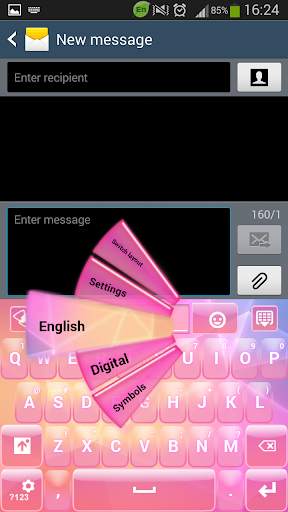 GO Keyboard Pink Colors