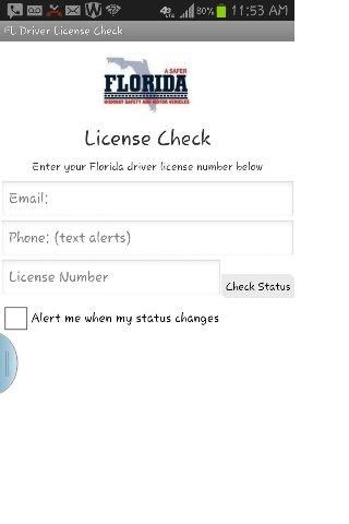 Florida Driver License Monitor