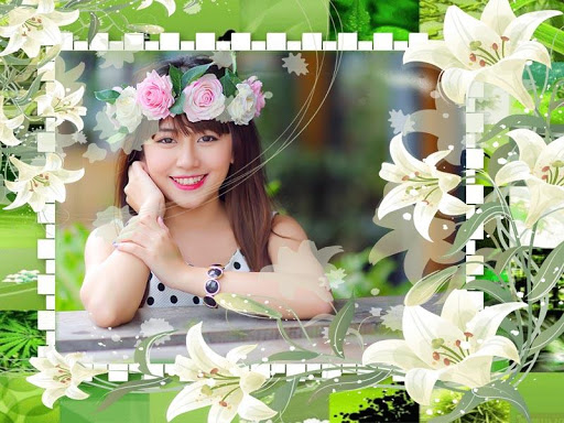 Flower Photo Frames Collage