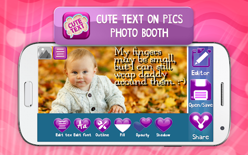 Cute Text on Pics Photo Booth Screenshots 0