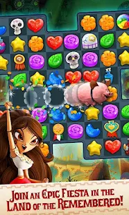 Screenshot 3 for Sugar Smash Book of Life Free Match 3 Games 3.64.110.811291018 MOD APK