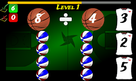 Kids Math Game Basketball