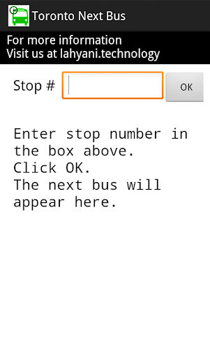Toronto Next Bus via SMS