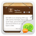 GO SMS Pro Simple Grain popup