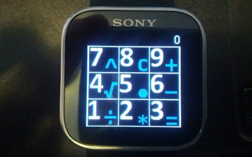 Android application Calculator for Sony SmartWatch screenshort
