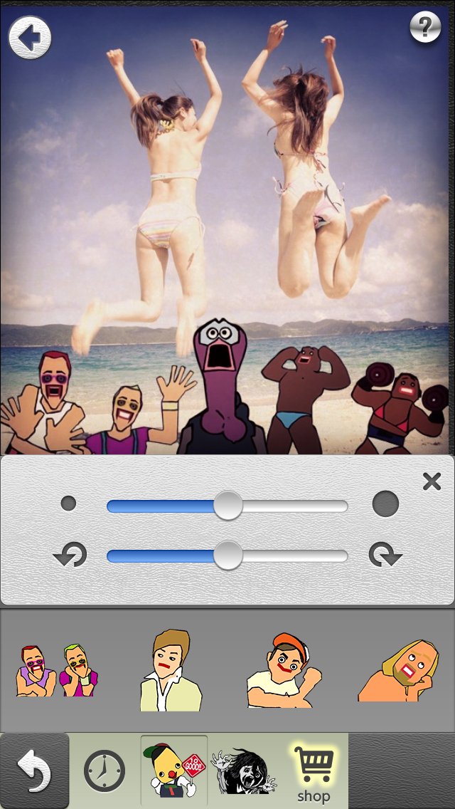 Android application CharaCam screenshort