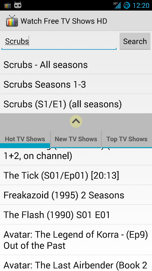 Watch Free TV Shows HD - screenshot