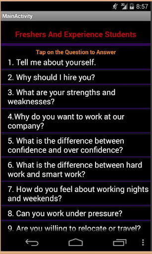 【免費教育App】HR Interview Questions-APP點子