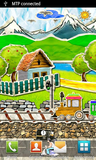 Paper Train Live Wallpaper