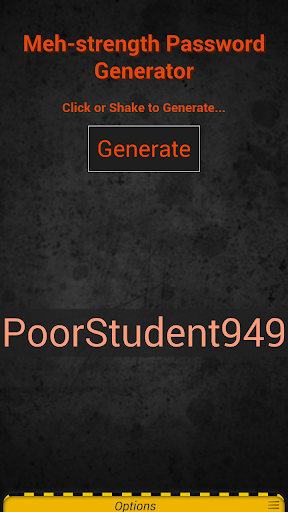 MehStrength Password Generator