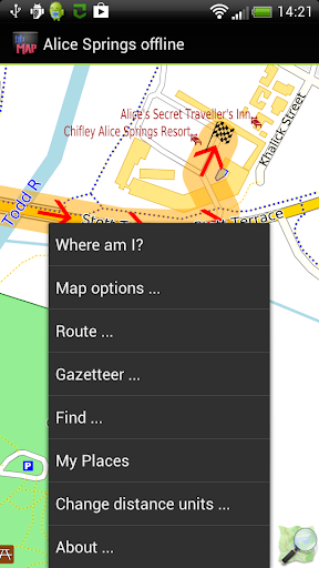 Alice Springs offline map