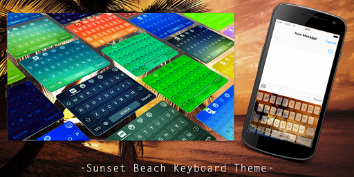 Sunset Beach Keyboard Theme