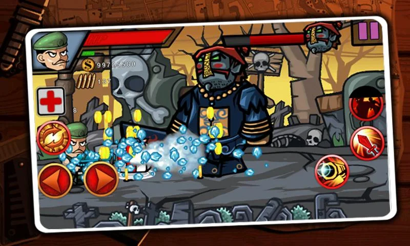 Zumbi Guerreiro - Guerra dos desenhos animados - Screenshot