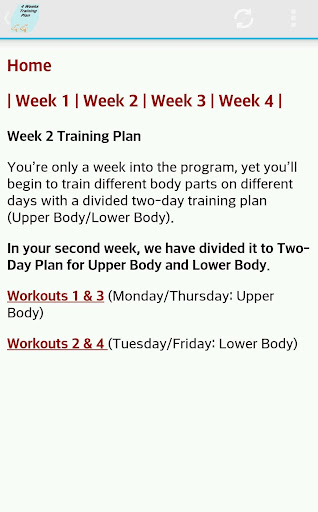 【免費健康App】Exercise Plan-4 Weeks-APP點子