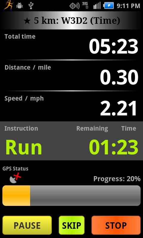 C25K Running AccuTrainer-Pro Screen 2