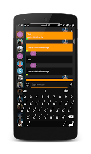Download EvolveSMS Material Bars Orange APK for PC