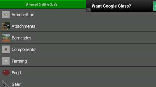 Unturned Crafting Guide