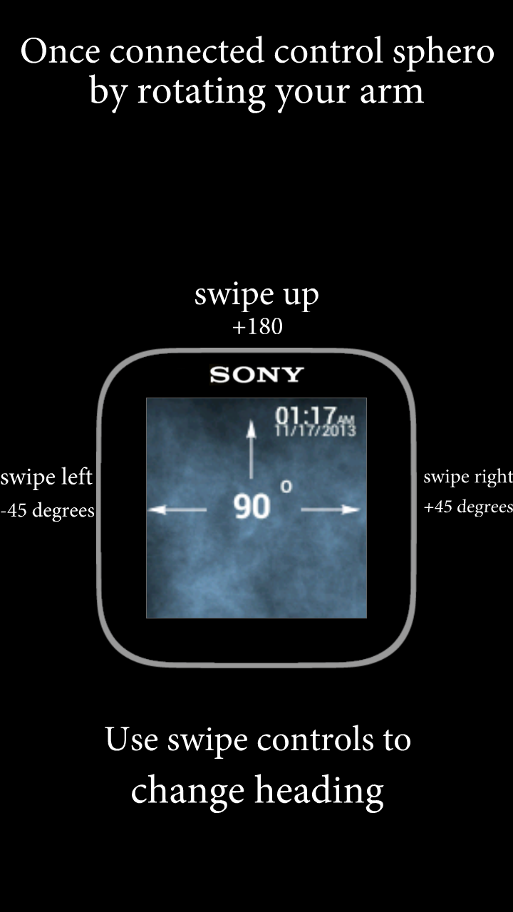 Sphero SmartWatch Control Screen 2