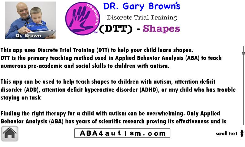 Autism/DTT Shapes Screen 2