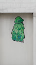 Green Medusa Street Art 