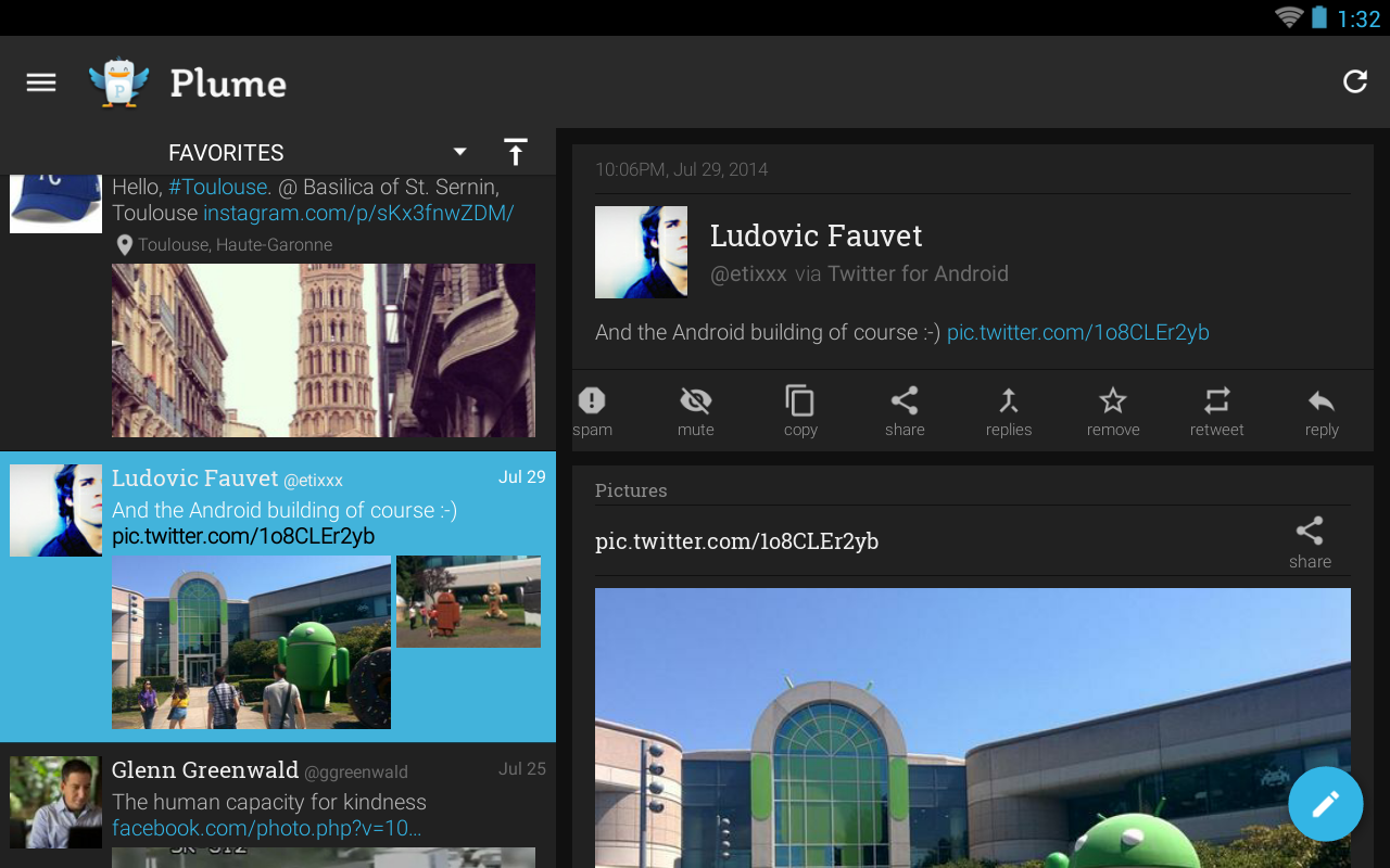   Plume for Twitter: captura de pantalla 