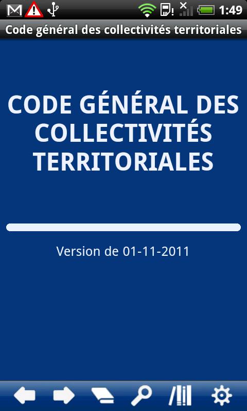 French Code Local Authorities Screen 1