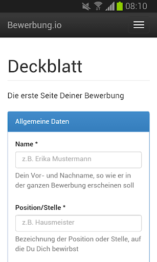 【免費生產應用App】Bewerbung und Lebenslauf-APP點子