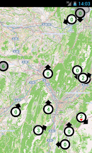 Captura de pantalla de la aplicacion Android MobiWindStations
