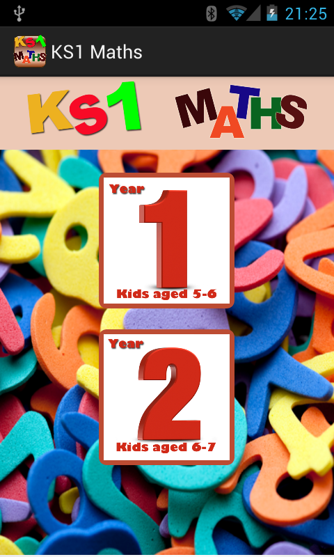 Key Stage 1(KS1) Maths Screen 1