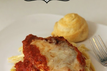 Mozzarella Chicken with Fettuccine