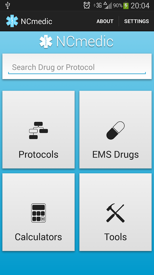 Android application NCmedic screenshort