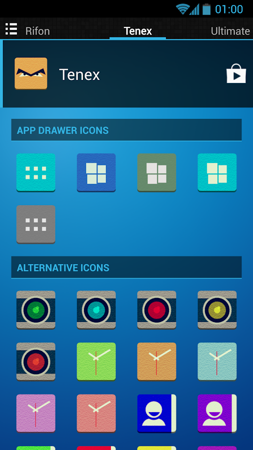 Tenex Nova/Apex/ADW/GO Theme - screenshot
