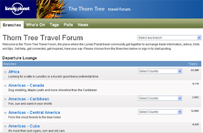 Lonely Planet's Thorn Tree Forum