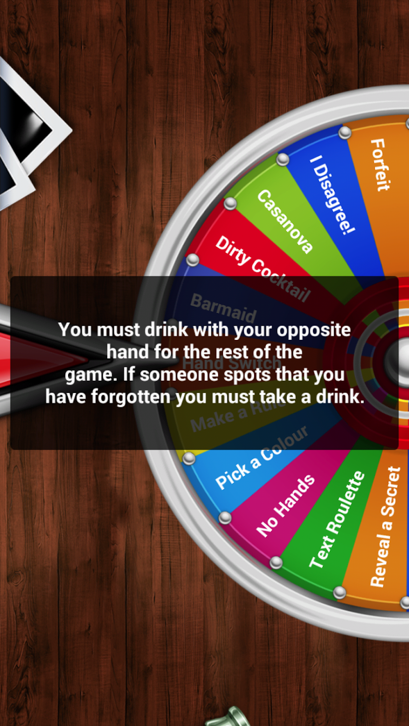 Party Games: Drinking Wheel Screen 1