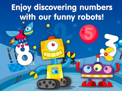 Learn math: Robots Numbers