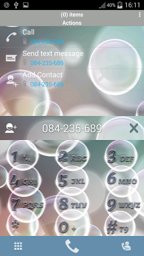 RocketDial Bubbles