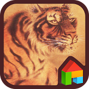 Tiger folk painting dodol  Icon