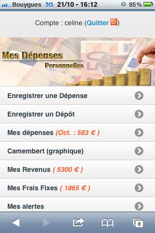 Gestion du Budget Dépenses