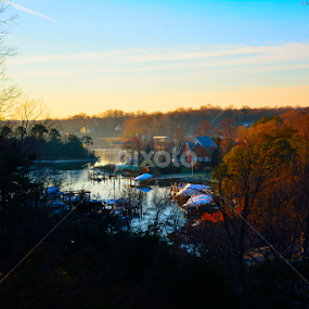 First sunrise of 2015 by Steffen Gronegger - Landscapes Waterscapes