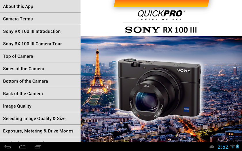 Sony RX100 Mk III by QuickPro Screen 2