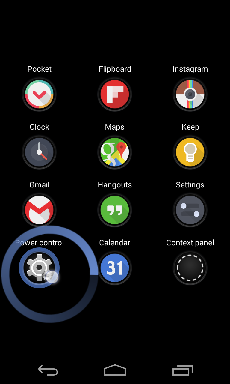 WidgetPad Screen 1