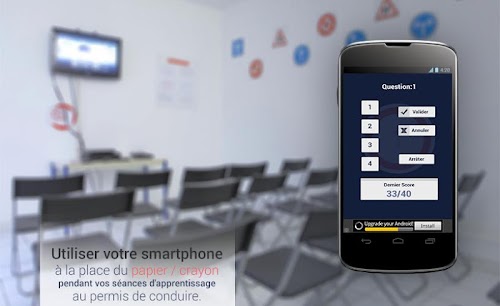 Android application Code Route Télécommande screenshort