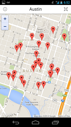 Mapview of Austin